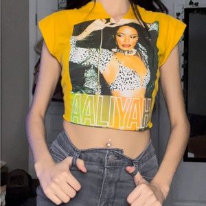Aaliyah deconstructed tee